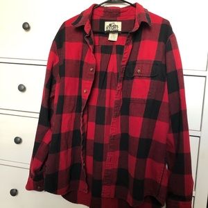 Men’s red and black buffalo flannel